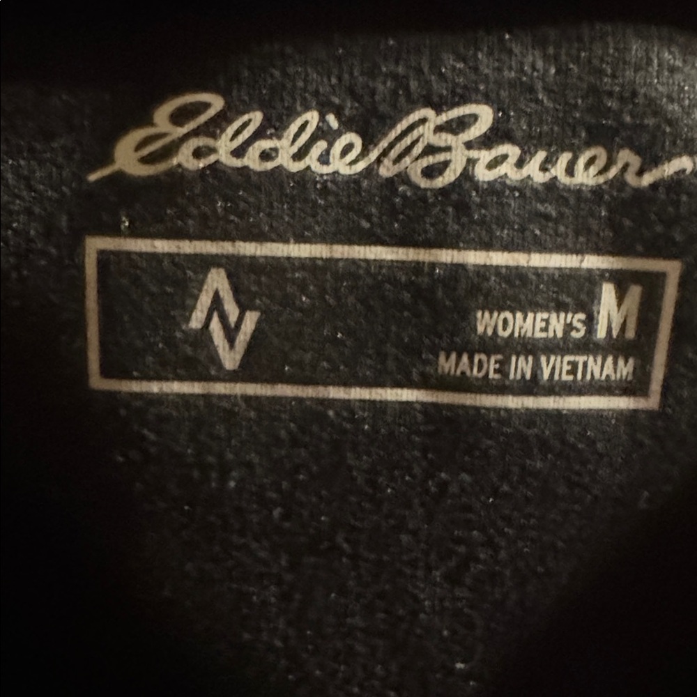 Eddie Bauer Black Sleeveless Faux-Wrap Midi Dress, Size M - Picture 2 of 5